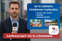 Od 15 czerwca otwieramy kąpieliska!